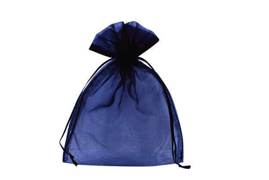 organza zakjes donker blauw