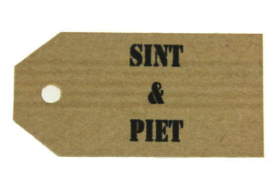 Kraft label sint en piet