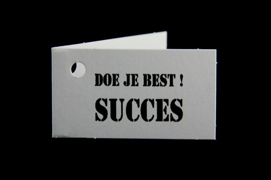 Kaartjes doe je best! succes