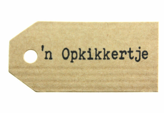 Kraft label 'n opkikkertje