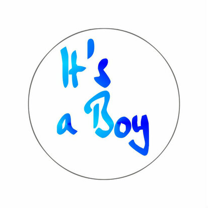 sticker its a boy