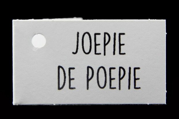 Traktatie kaartjes joepie de poepie