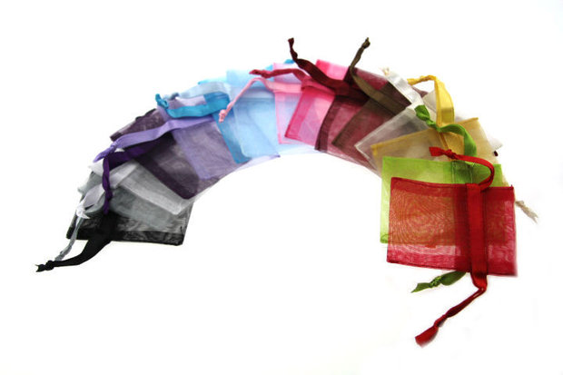 Bedankje een organza zakje vol geluk