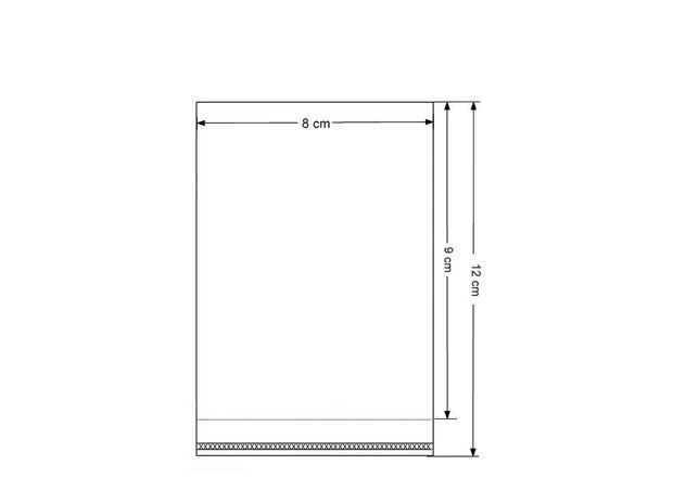 Cellofaan zakjes 8 x 12 cm