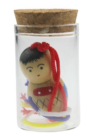 Geluksbuisje XL met 4.5 cm chinese gelukspop