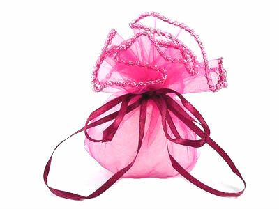 Organza cirkel Fuchsia