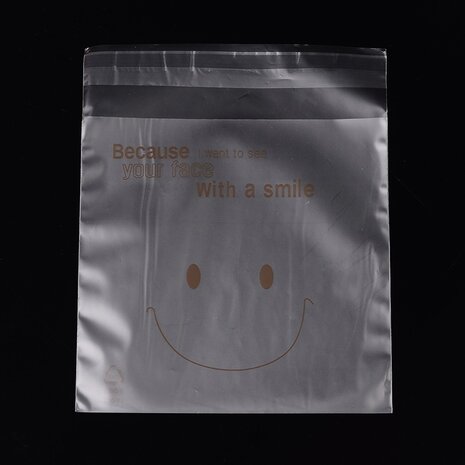 Cellofaan zakjes met plakstrip smile