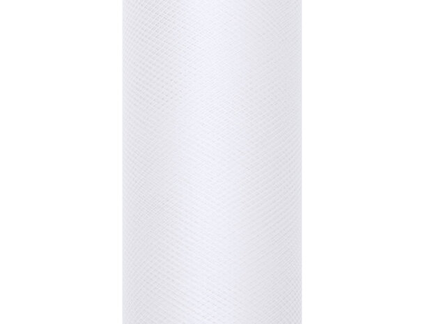 Tule lint Wit 8 cm