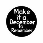 Ronde XL stickers zwart make it a december to remember 10 stuks Ronde XL stickers zwart make it a december to remember 10 stuks