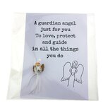 Gelukszakje kaart wit a guardian angel just for you gelukspoppetje engeltje met vleugels Gelukszakje kaart wit a guardian angel just for you gelukspoppetje engeltje met vleugels