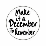 Ronde stickers make it a december to remember 10 stuks Ronde stickers make it a december to remember 10 stuks