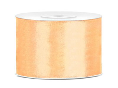 Satijn lint 50 mm zalm